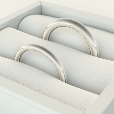 LOBE wedding gold rings