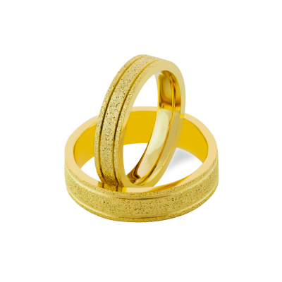 Matné snubní prsteny ze zlata LOJA