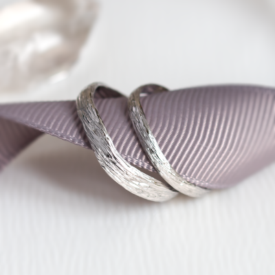 Gold twig wedding rings MIANA