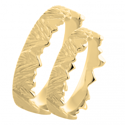 Handmade gold wedding rings MONT