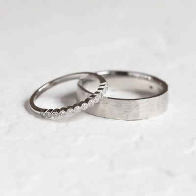 Originální snubní prsteny s diamanty PAIR