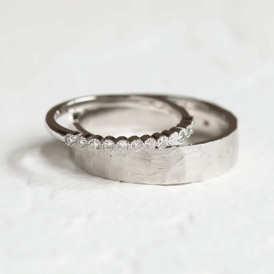 Originální snubní prsteny s diamanty PAIR