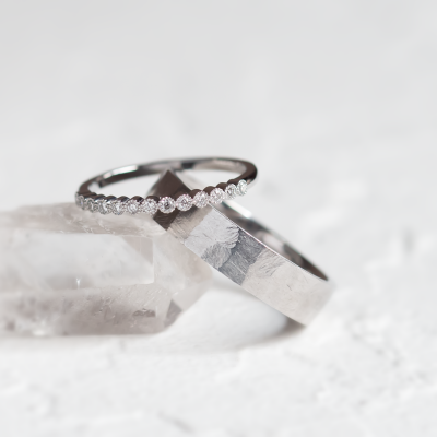 Originální snubní prsteny s diamanty PAIR