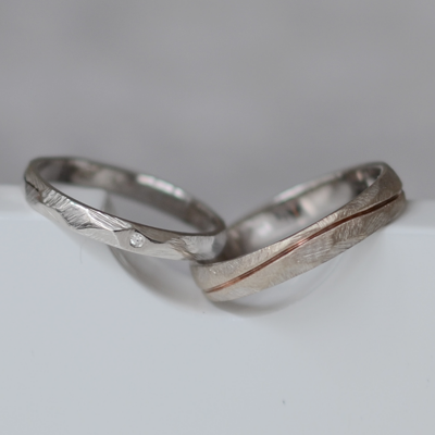 Snubní prsteny ze zlata s diamantem SILA