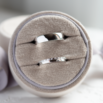 Minimalistické snubní prsteny s diamanty TRADIZIONE