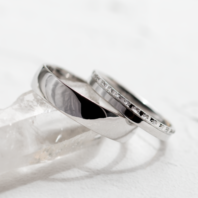 Minimalistické snubní prsteny s diamanty TRADIZIONE