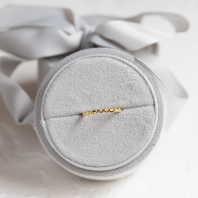 Twisted rope wedding bands VALOS