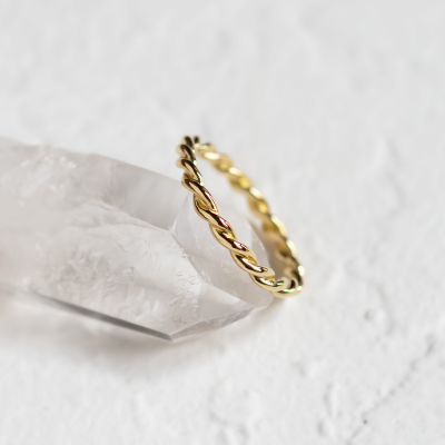 Twisted rope wedding bands VALOS