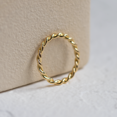 Twisted rope wedding bands VALOS
