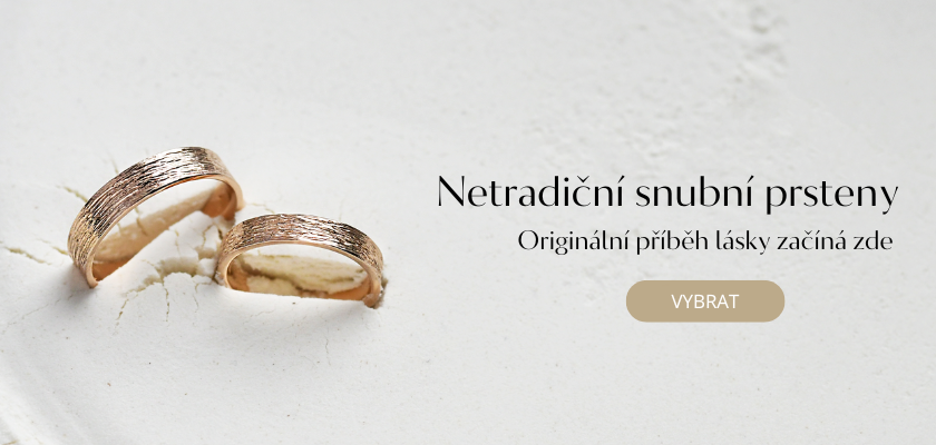 NETRADIČNÍ SNUBNÍ PRSTENY