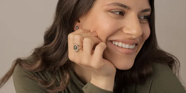 Moss agate green stone